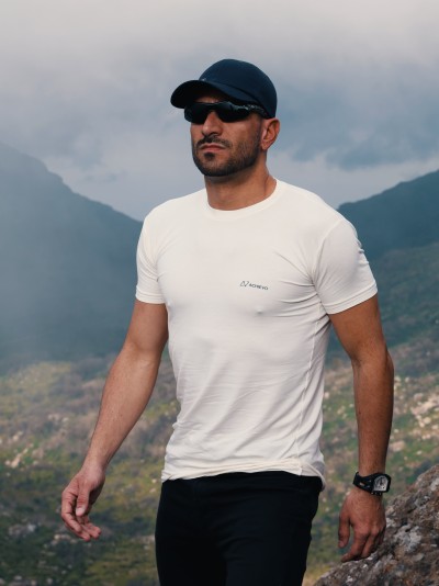 Camiseta masculina manga curta DryCore Off White