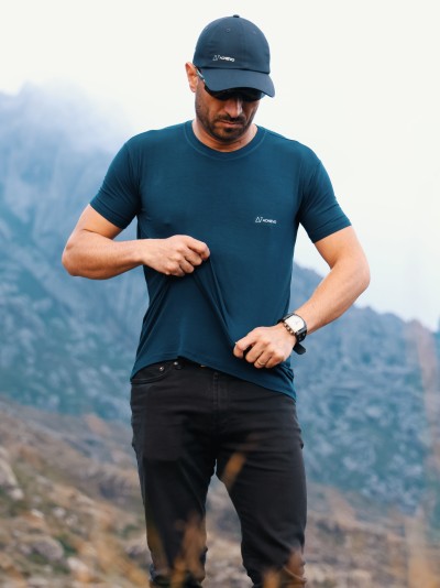Camiseta masculina manga curta DryCore Azul Marinho