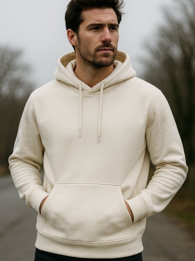 Blusa de moletom DuoTech: modelo canguru,  peluciado e com touca  unissex